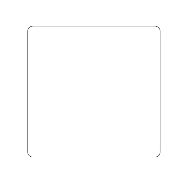Intravenous Bag Label, Pinfed 4-15/16" x 5" White